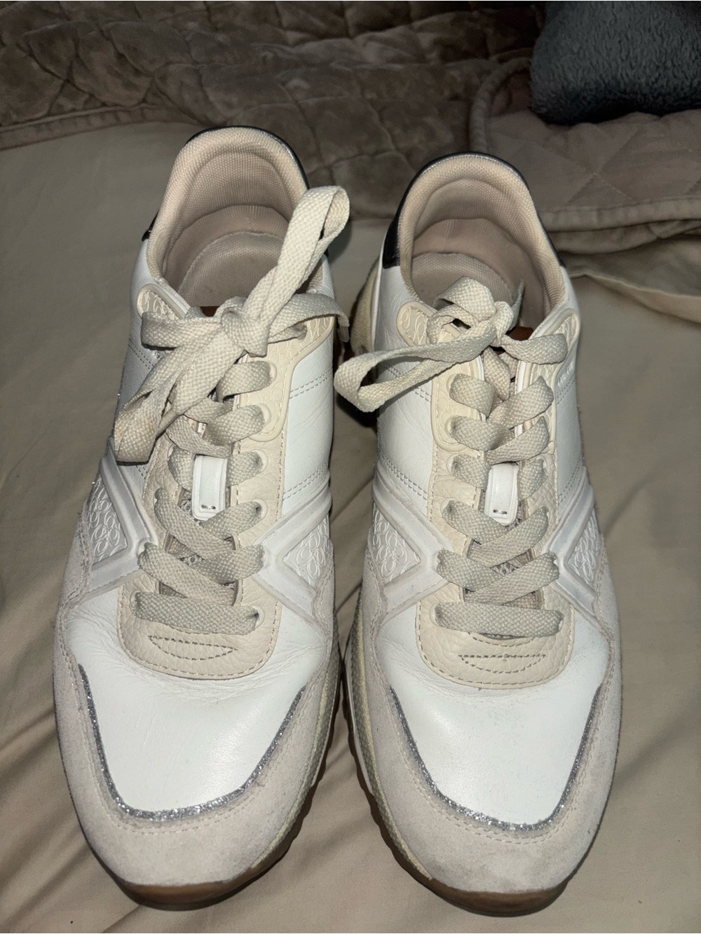 Coach White Leather Casual chunky Sneakers